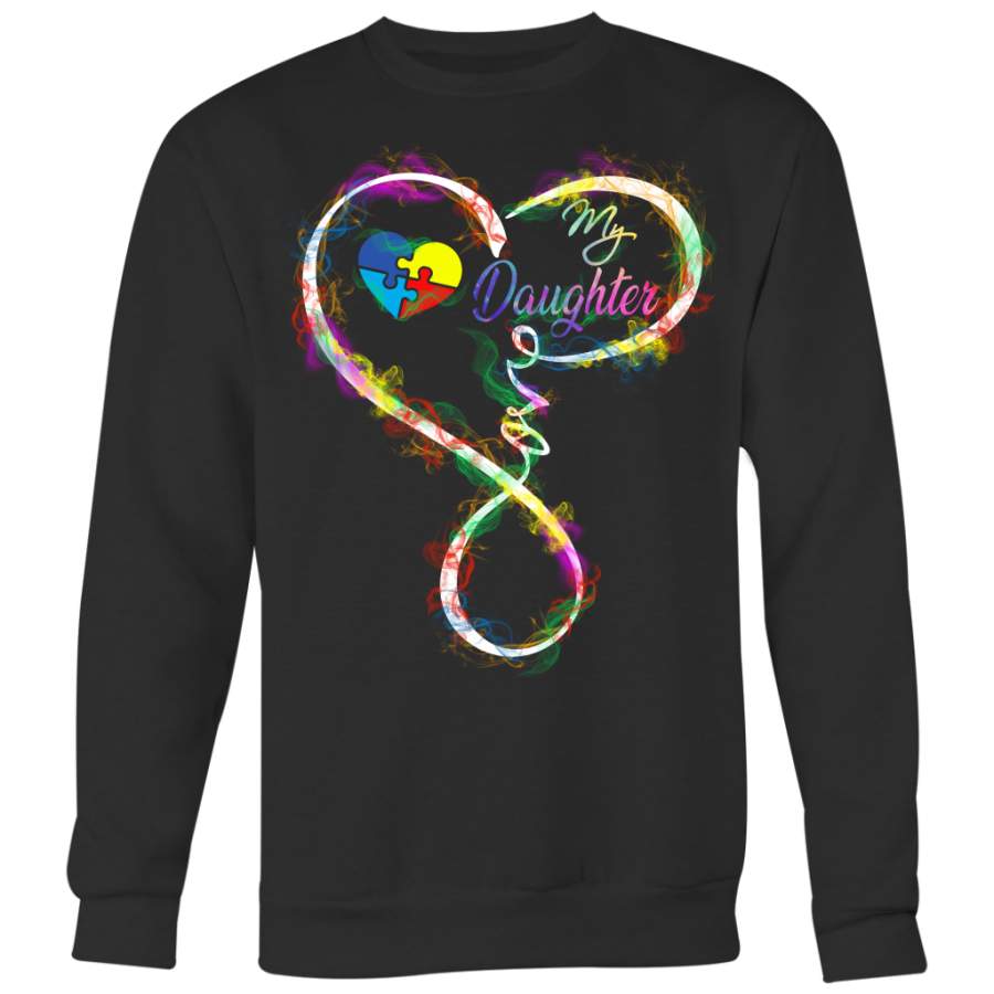 Heart Love My Daughter Autism Shirt, Autism Shirt