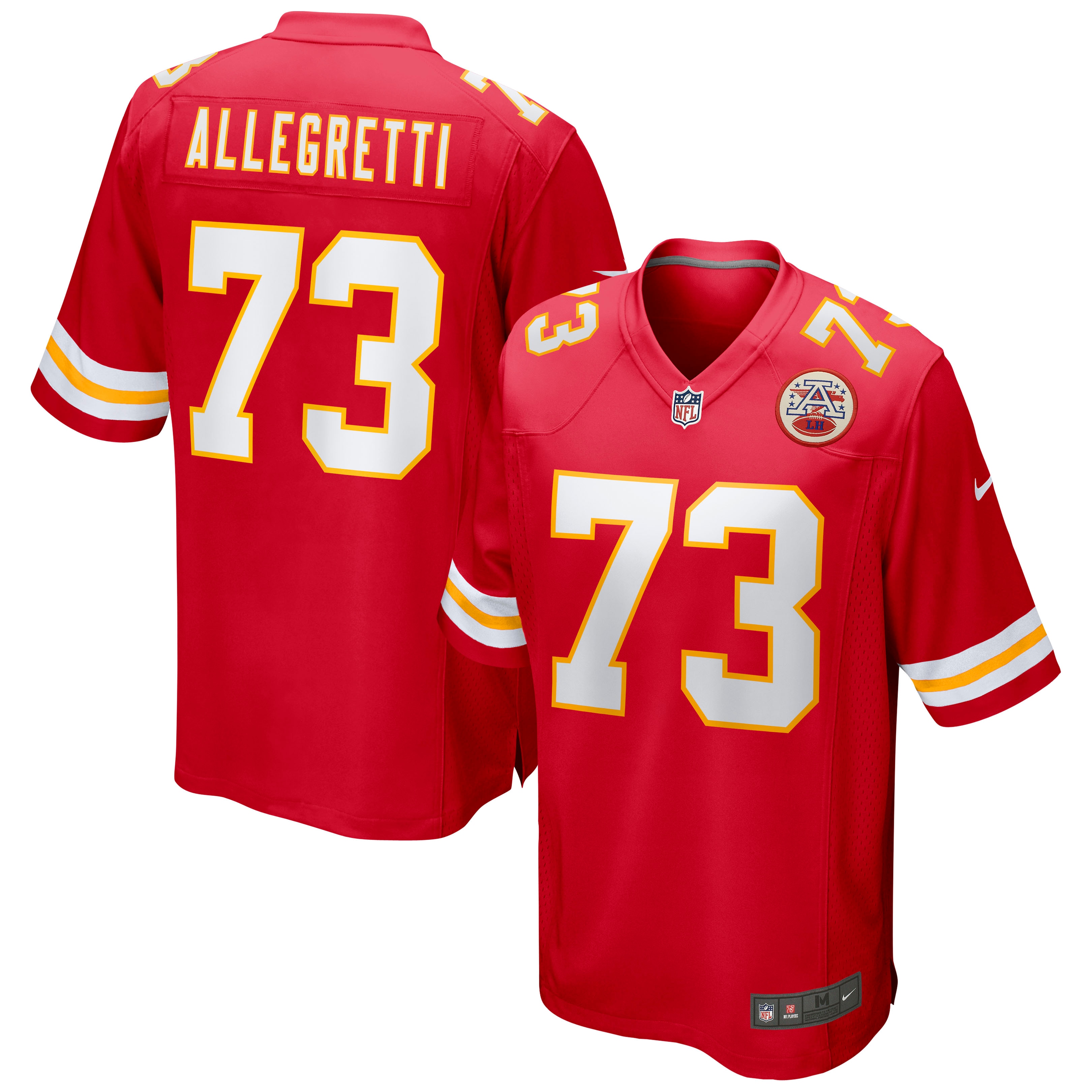 Men’s Kansas City Chiefs Nick Allegretti Red Game Jersey