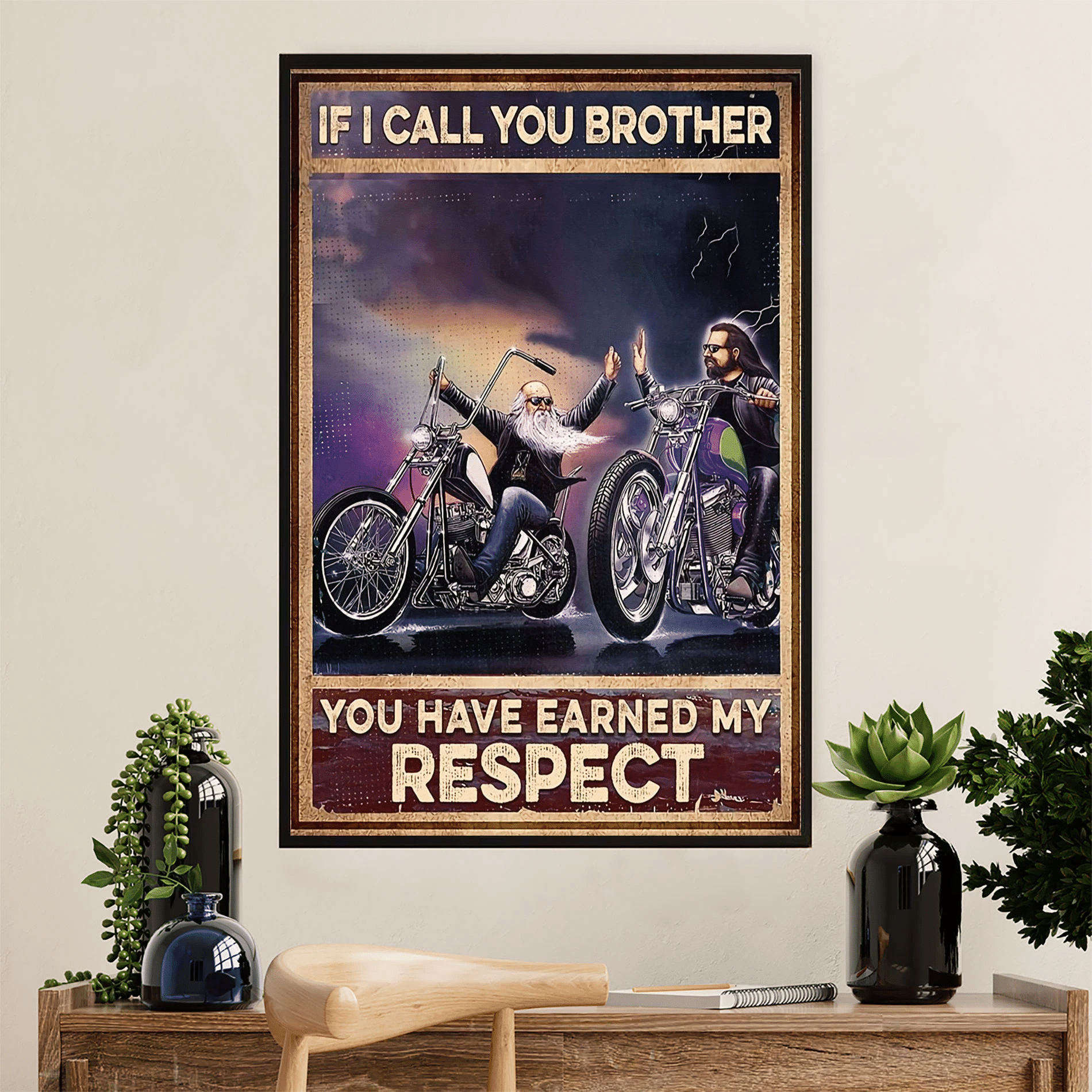 Brothers Home Decor Poster Canvas – Gift For Biker Evg82322