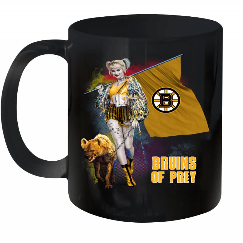 Harley Quinn flag Boston Bruins Of Prey Ceramic Mug 11oz