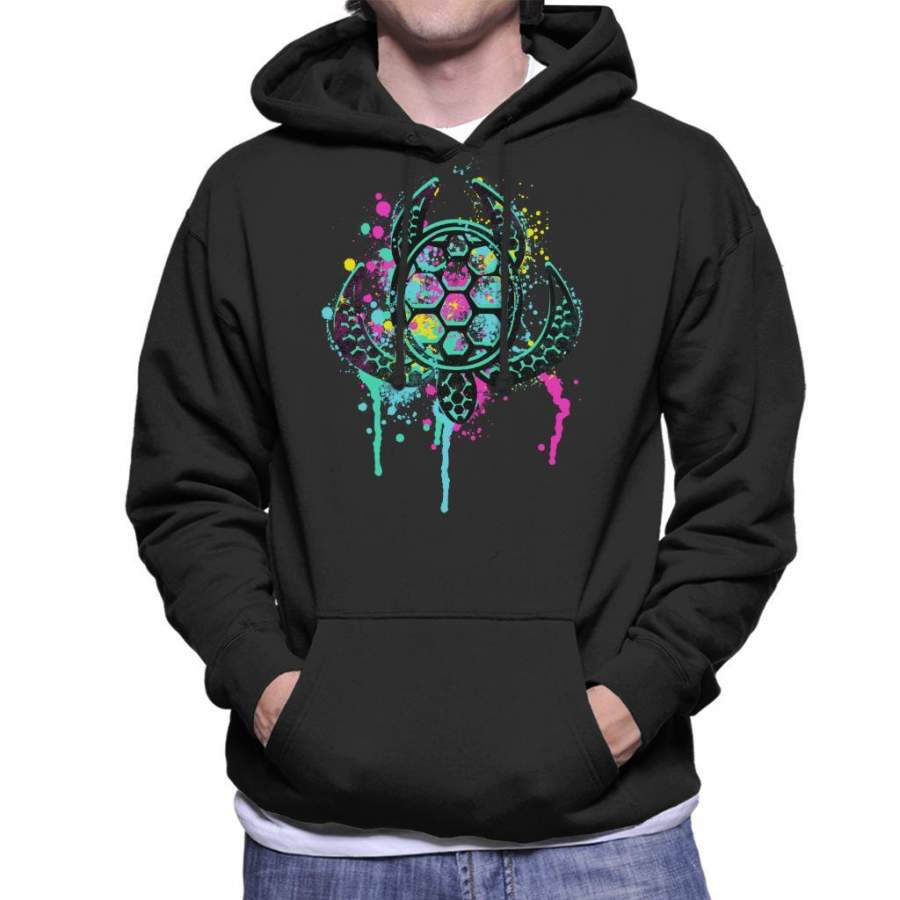 Turtle Soul Paint Splatter Men’s Hooded Sweatshirt