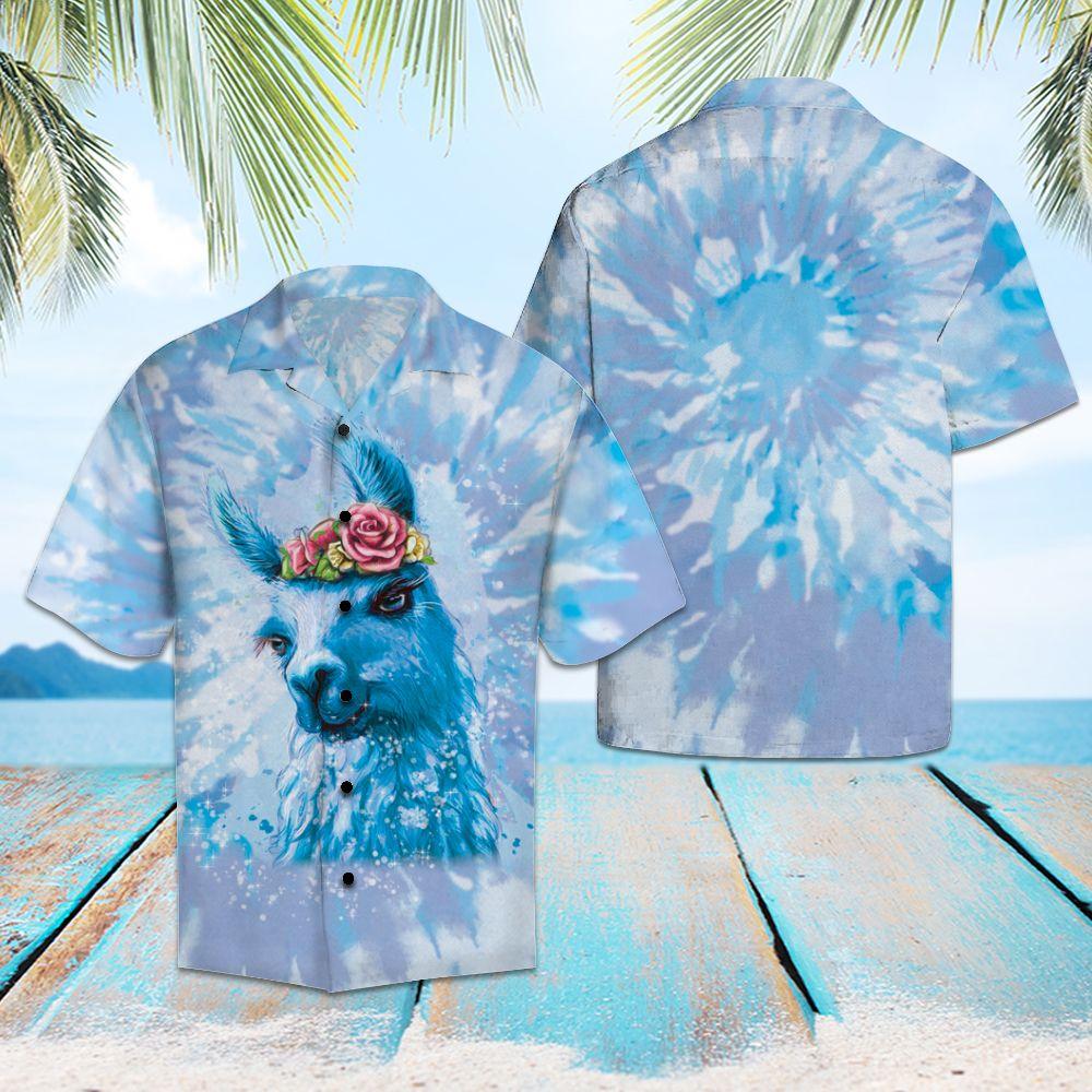 Llama Tie Dye Hawaii Shirt For Hawaii Aloha Ha11574