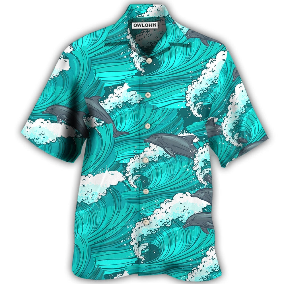 Dolphin Loves Fresh Ocean And Summer  – Hawaiian Shirt