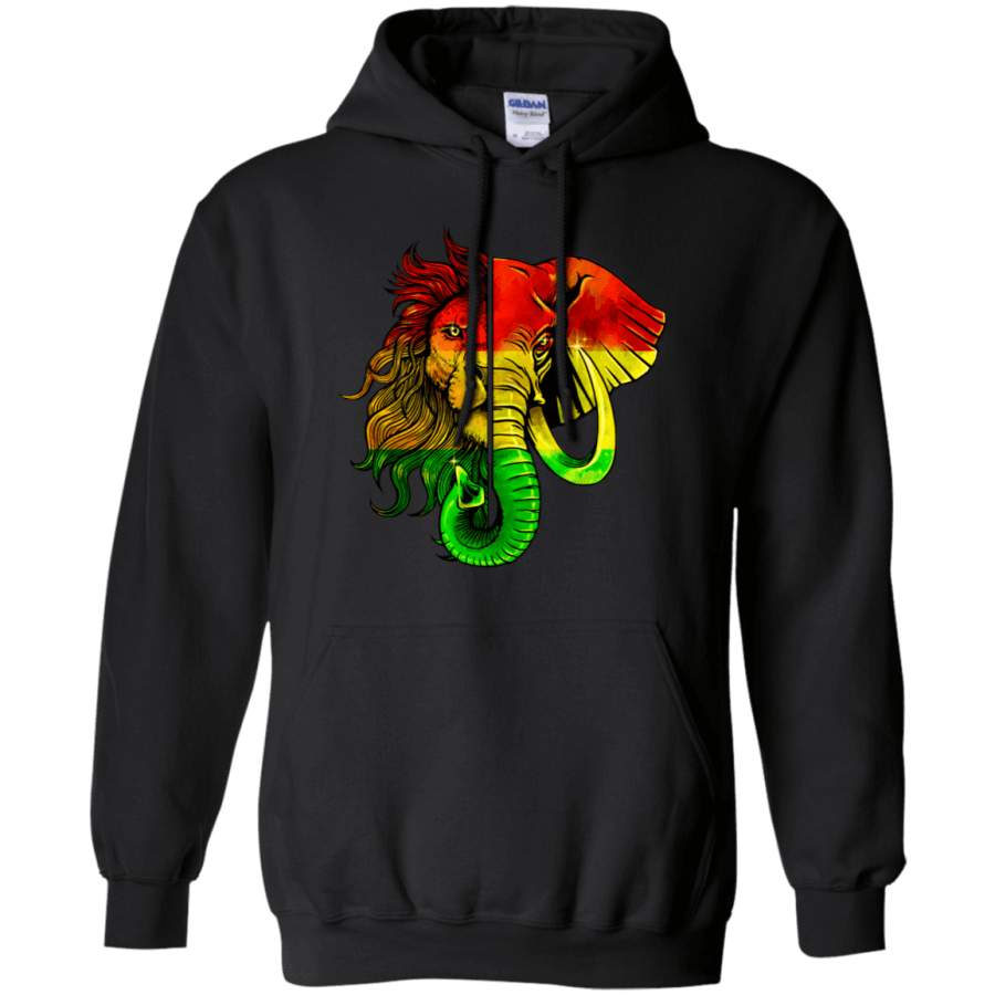 Lion And Elephant Hoodie