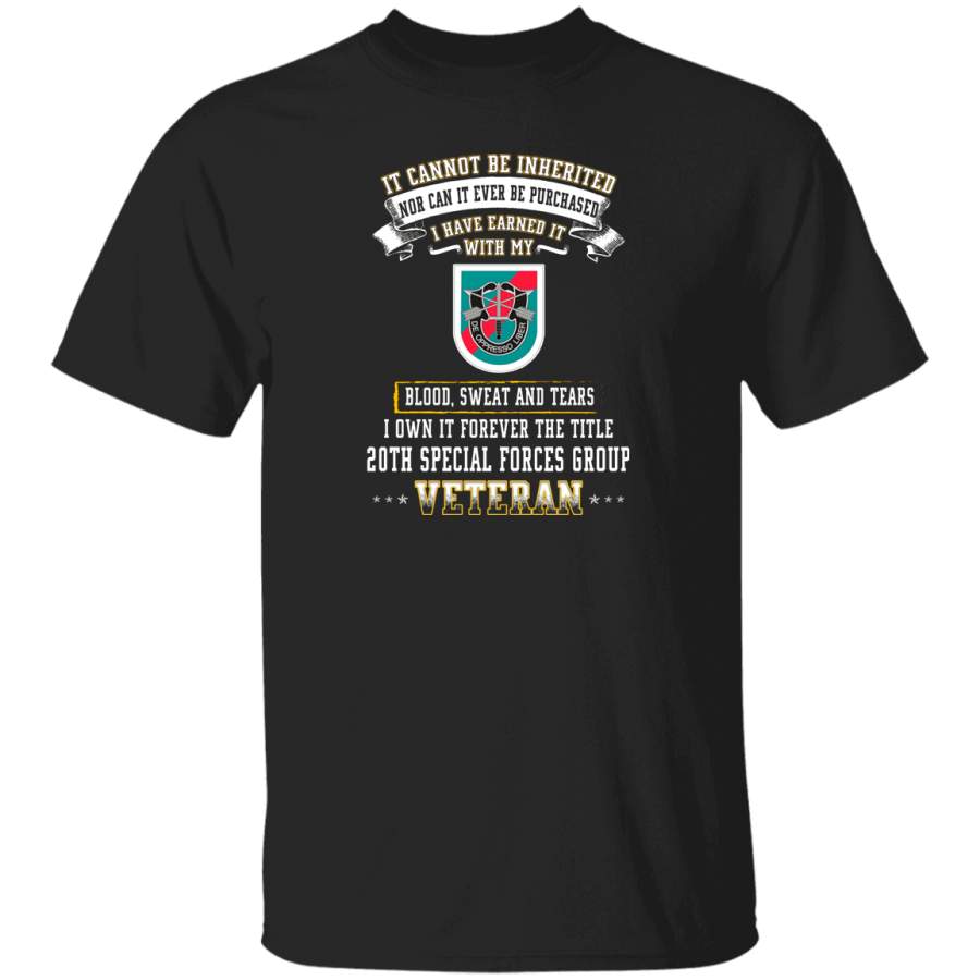 Forever The Title 20th Special Forces Group Veteran T-Shirt Veterans Day Christmas Gift Mug