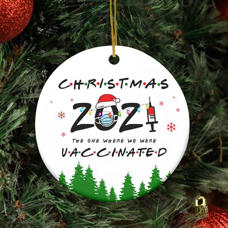 The One Where We Were Vaccinated Ornament, Friends 2021 Christmas Ornaments