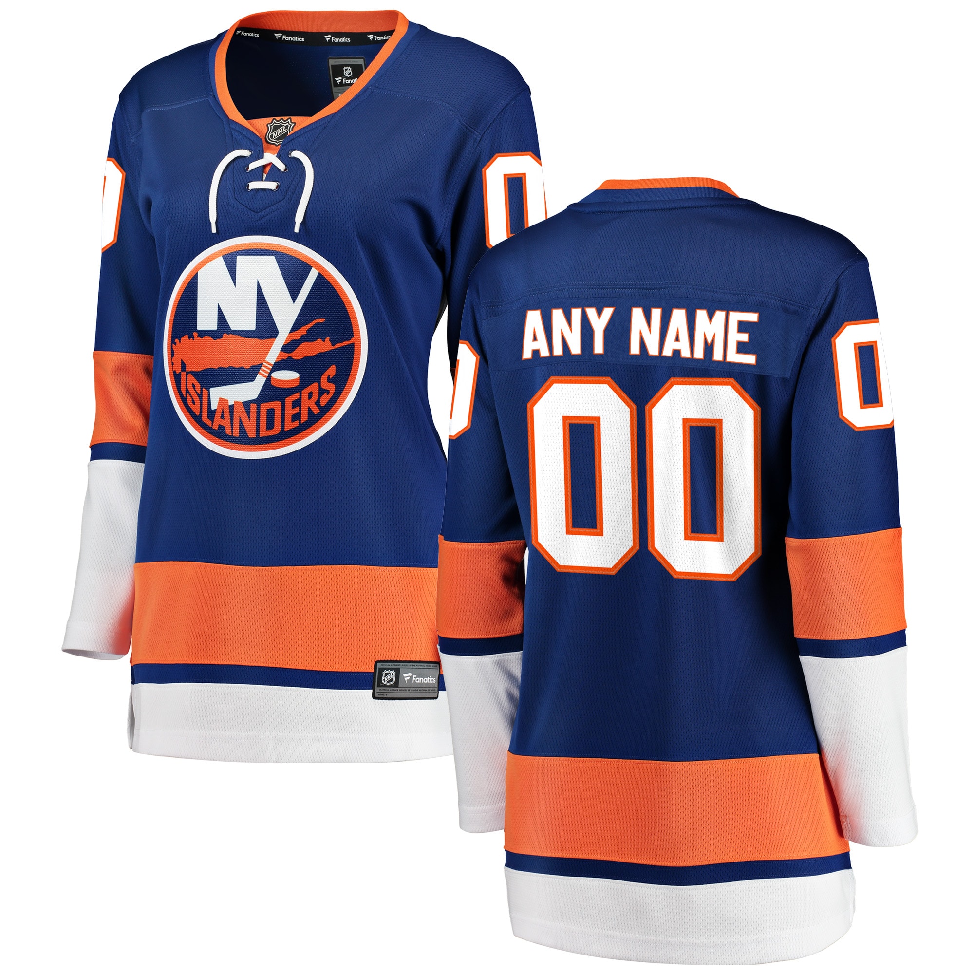 New York Islanders Branded Women's Home Breakaway Custom Jersey – Blue