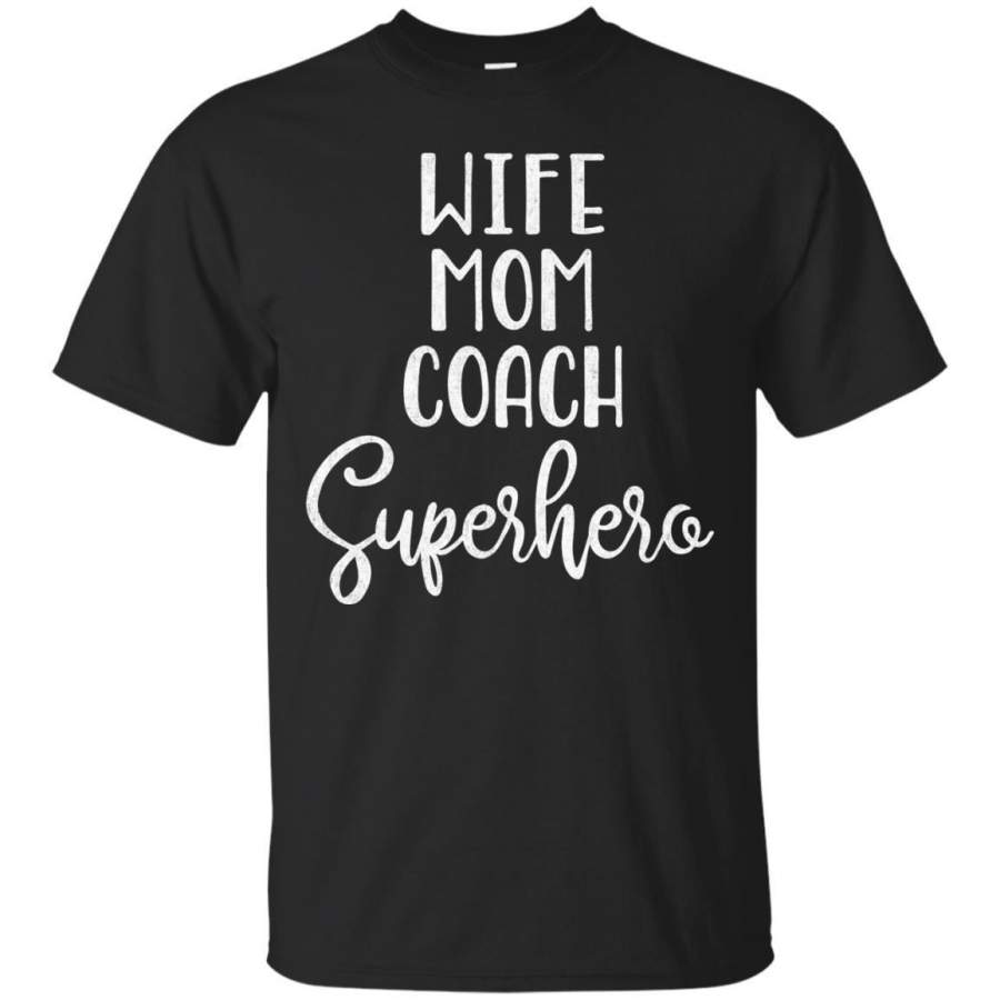 AGR Mothers Day Shirt Coach  Wife Mom Coach Superhero Tshirt Jaq T-shirt