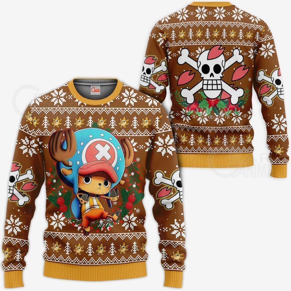 Tony Tony Chopper Ugly Christmas Sweater One Piece Anime Xmas