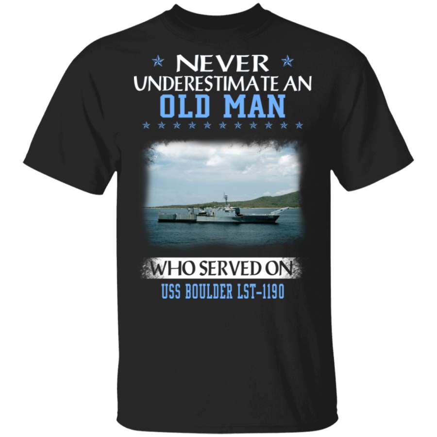 USS Boulder LST-1190 Veterans Day Christmas Gift T-Shirt