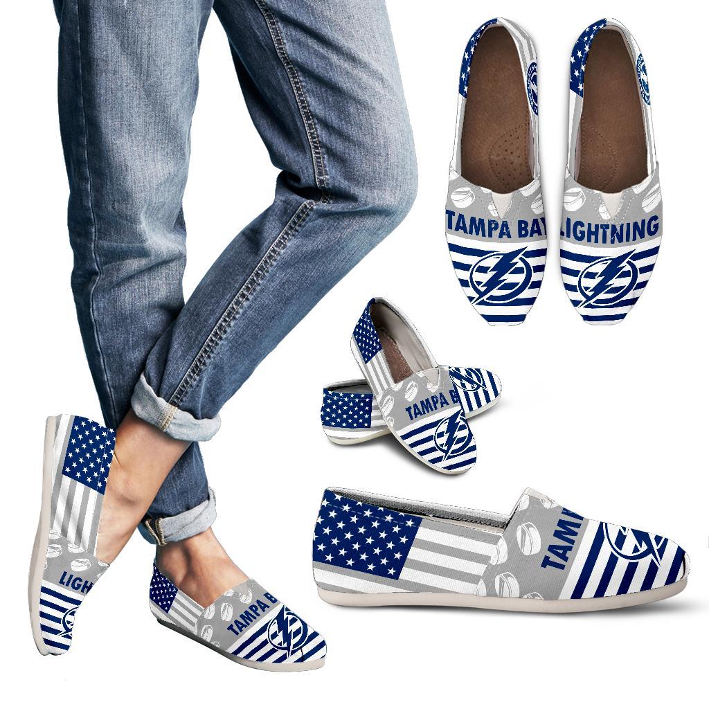 Proud of American Flag Tampa Bay Lightning Casual Shoes