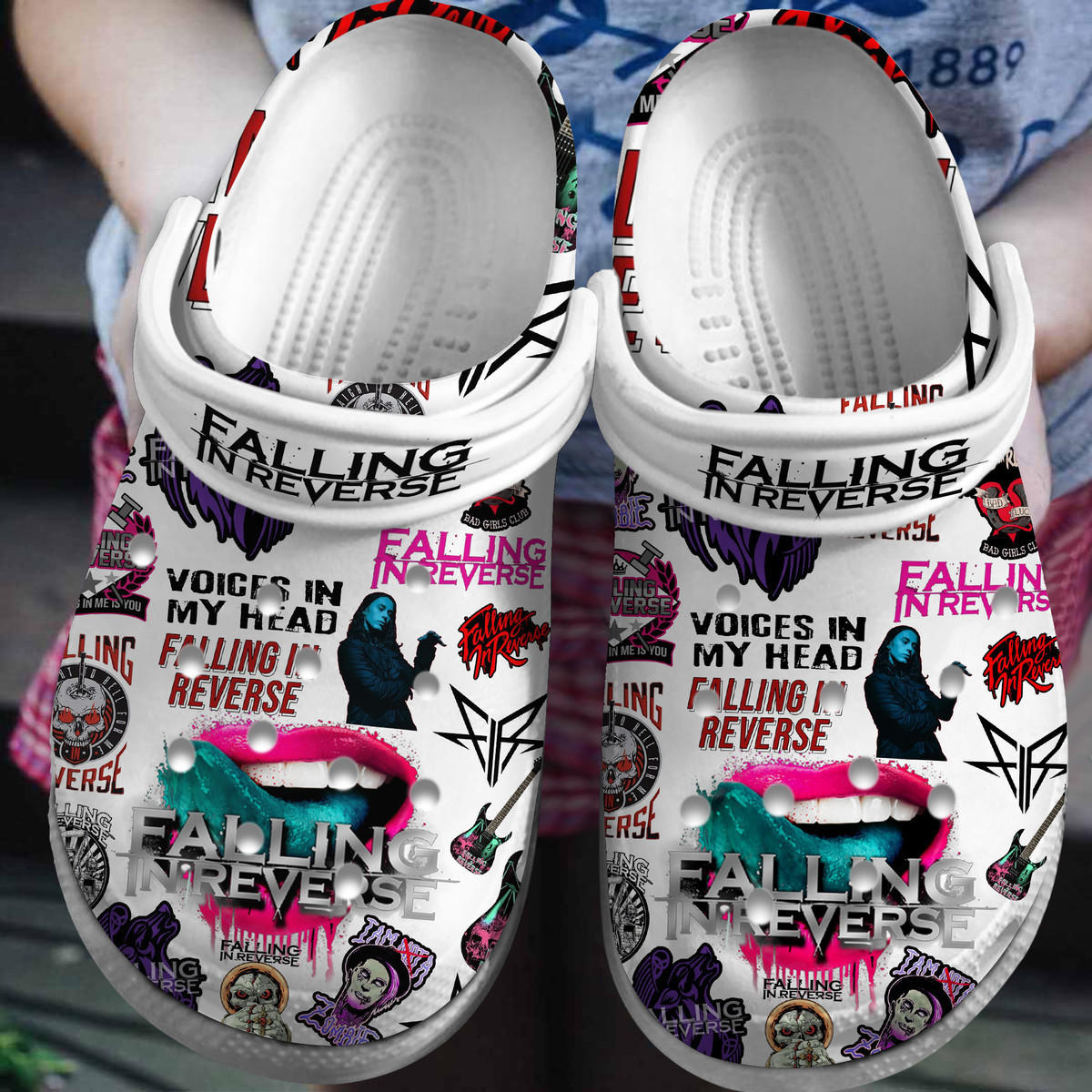 Falling In Reverse Crocss Clogs For Men Women And Kid Qcoynza2