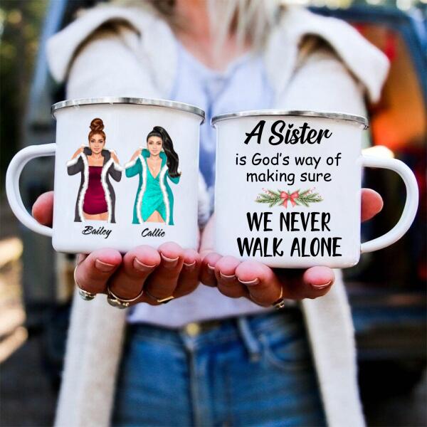 Personalized Xmas Coffee Mugs – Best Christmas Gifts For Sister – Up To 4 Girls