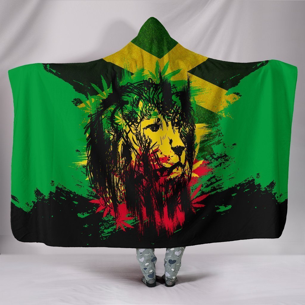 Jamaica – Jamaican Lion Hooded Blanket