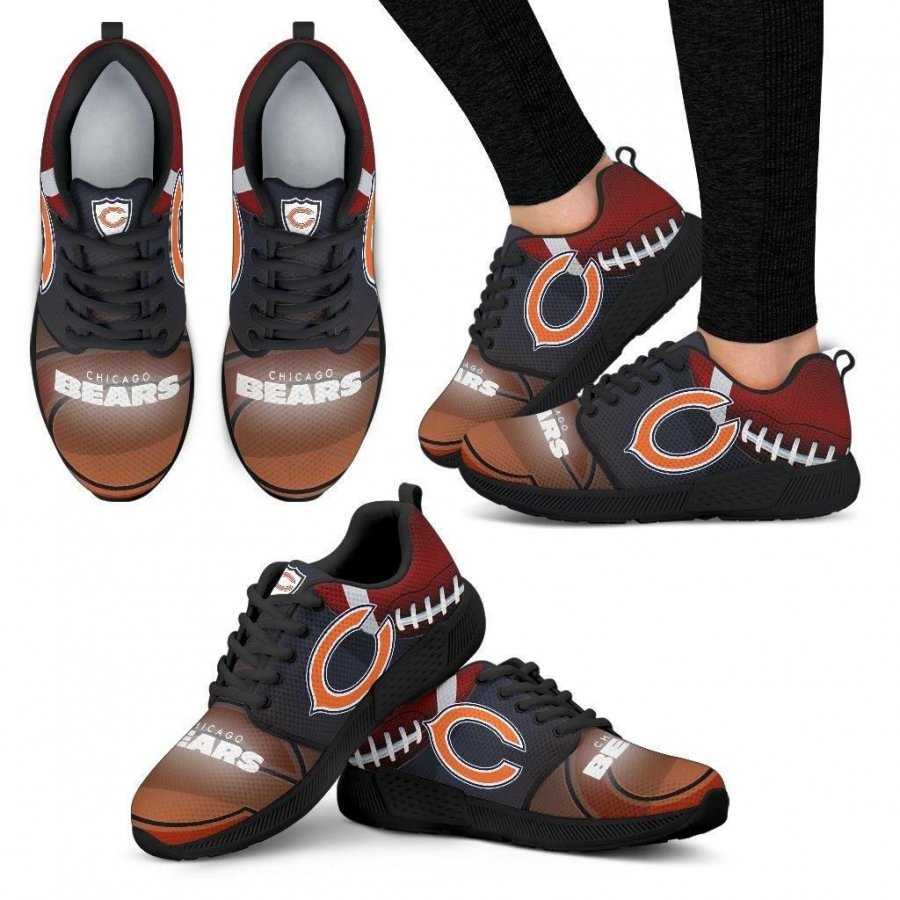 Awesome Chicago Bears Running Sneakers For Football Fan #241