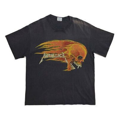 Vintage T-shirt Metallica Flaming Skull 6846