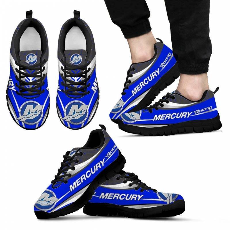 3D Printed Mercury Racing- BDA Sneakers Ver1 For Men & Women (Blue)