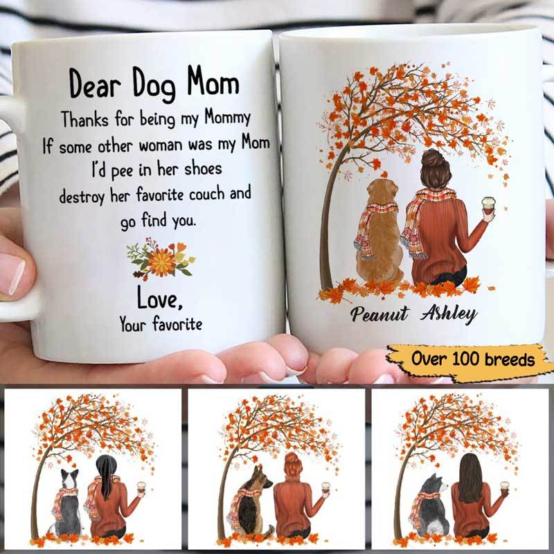 Fall Season Life Is Better With A Dog Personalized Coffee Mug