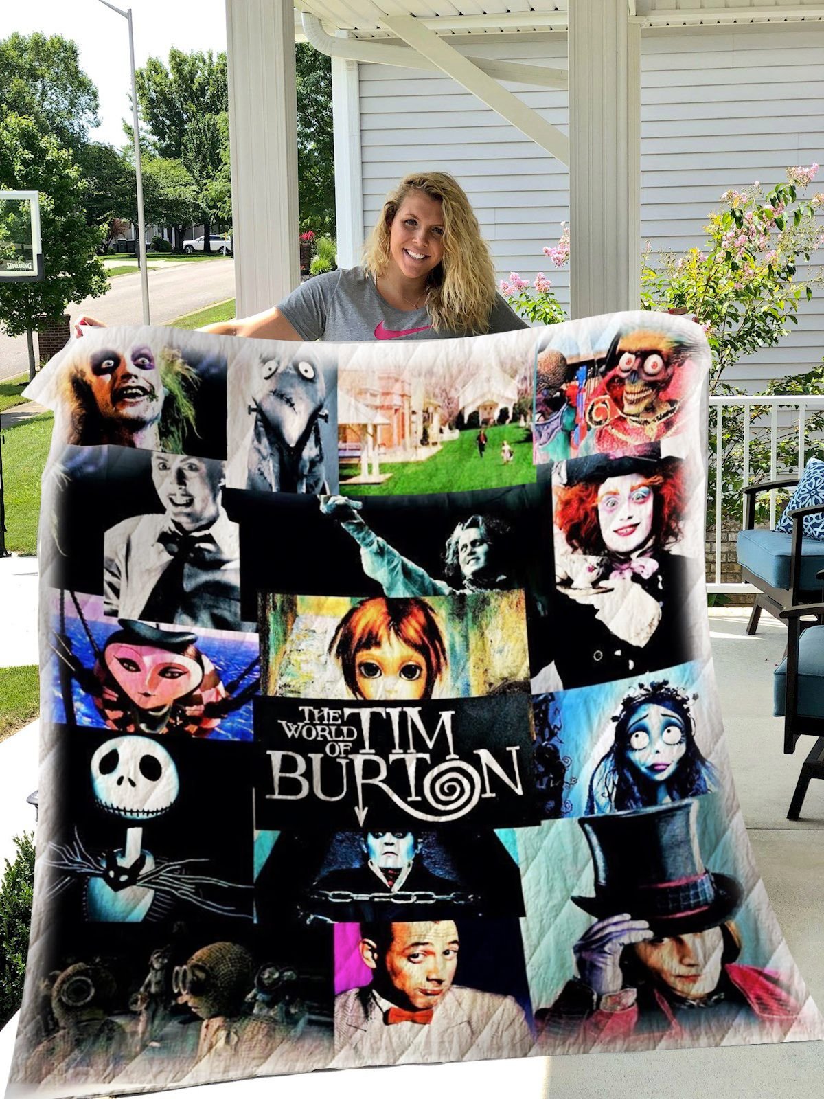 Tim Burton’s 3D Quilt Blanket 2034