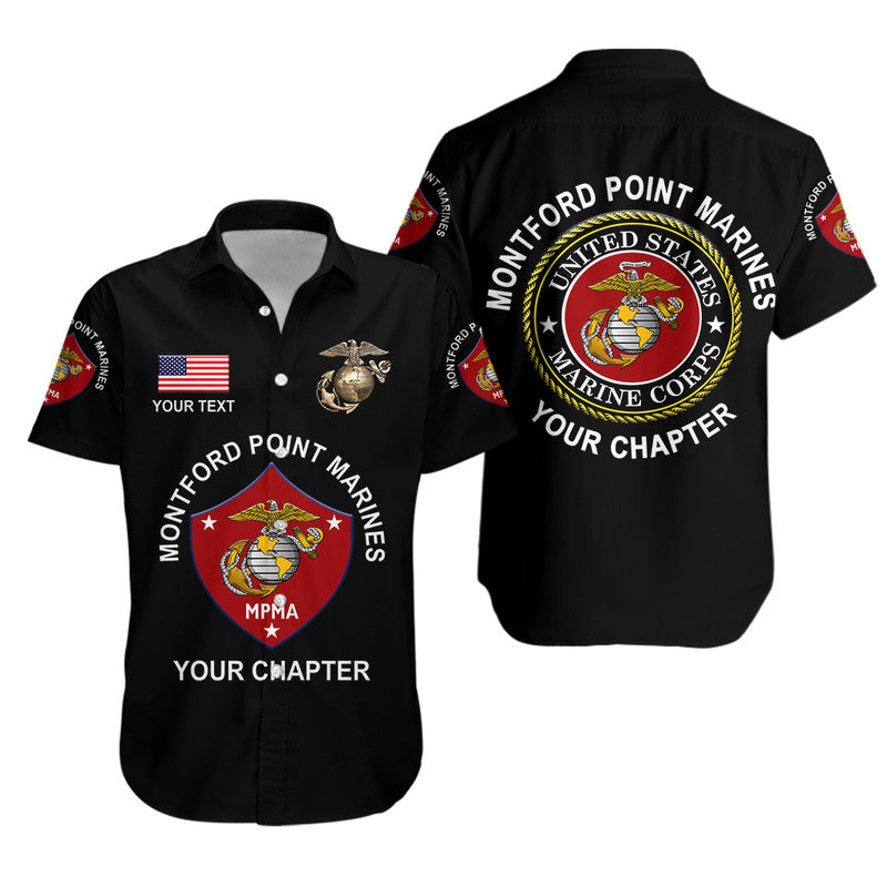 (Custom) Montford Point Marines Hawaiian Shirt African-American Marine Corps Original – Black Lt8