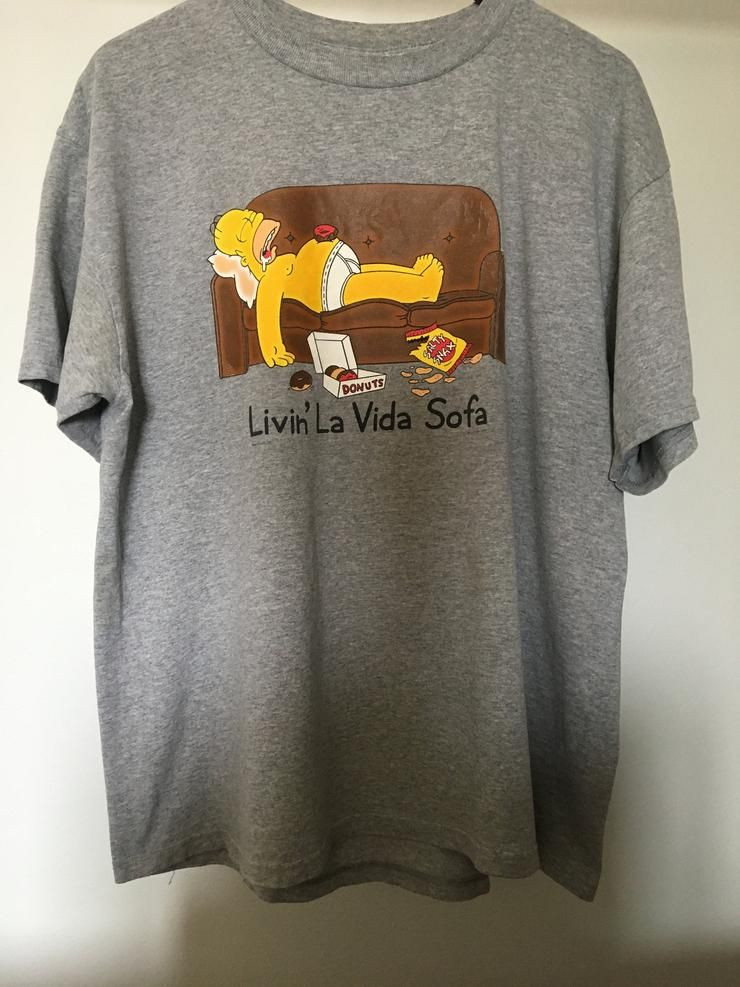 Vintage The Simpson Livin La Vida Sofa Shirt