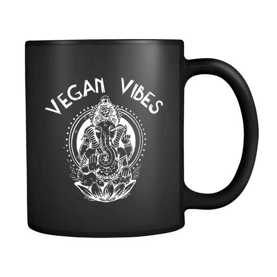 Vegan Vibes Vegan Plant Eater Animal Rights 11oz Mug