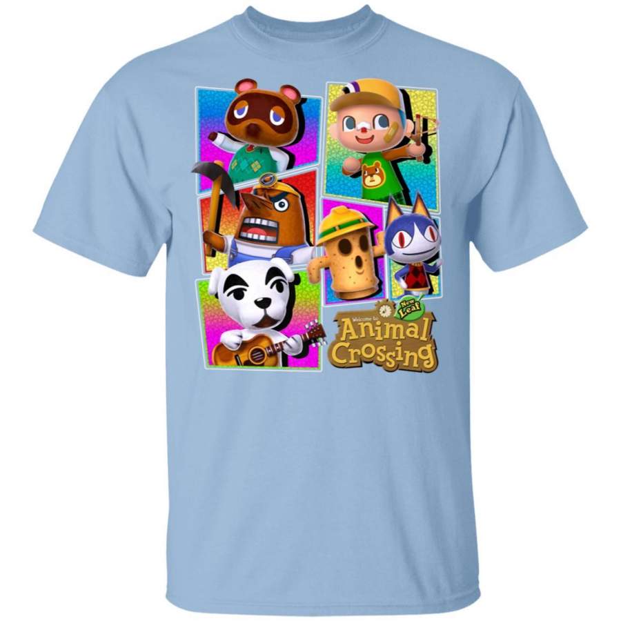 Animal Crossing Colorful Panels Villagers T Shirt