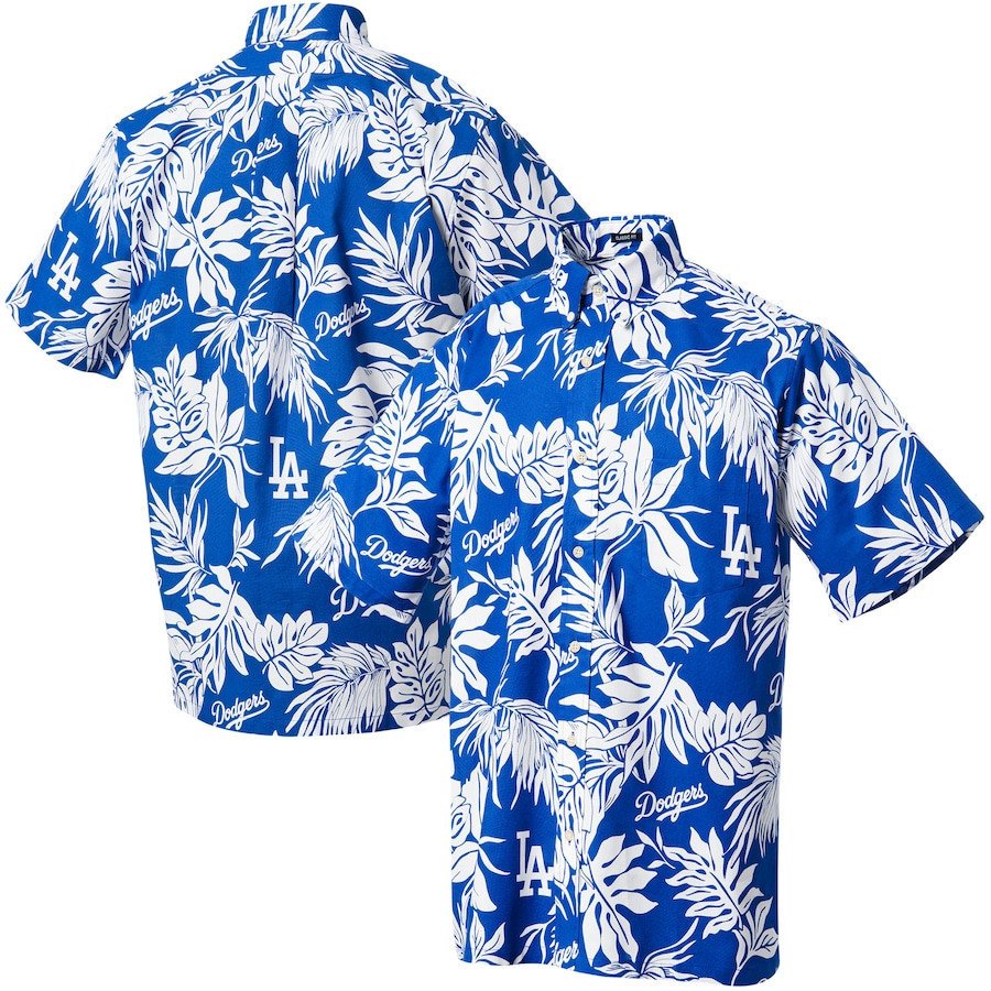 Los Angeles Dodgers Aloha Hawaii Shirt Royal Ha52640