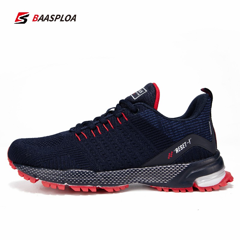 Baasploa Professional Running Shoes For Men Lightweight Men’s Designer Mesh Sneakers Lace-Up Male Outdoor Sports Tennis Shoe alx