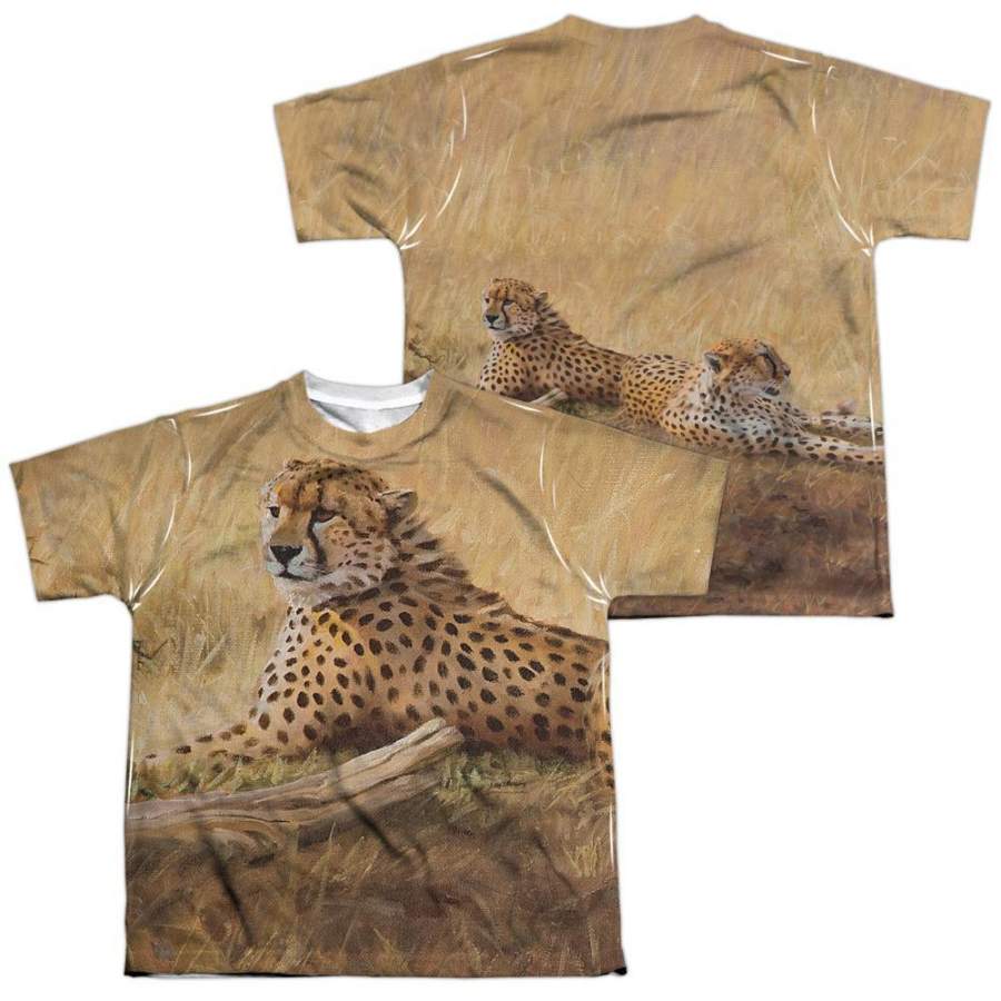 Wild Wings African Cats Youth All-Over Print T-Shirt (Ages 8-12)