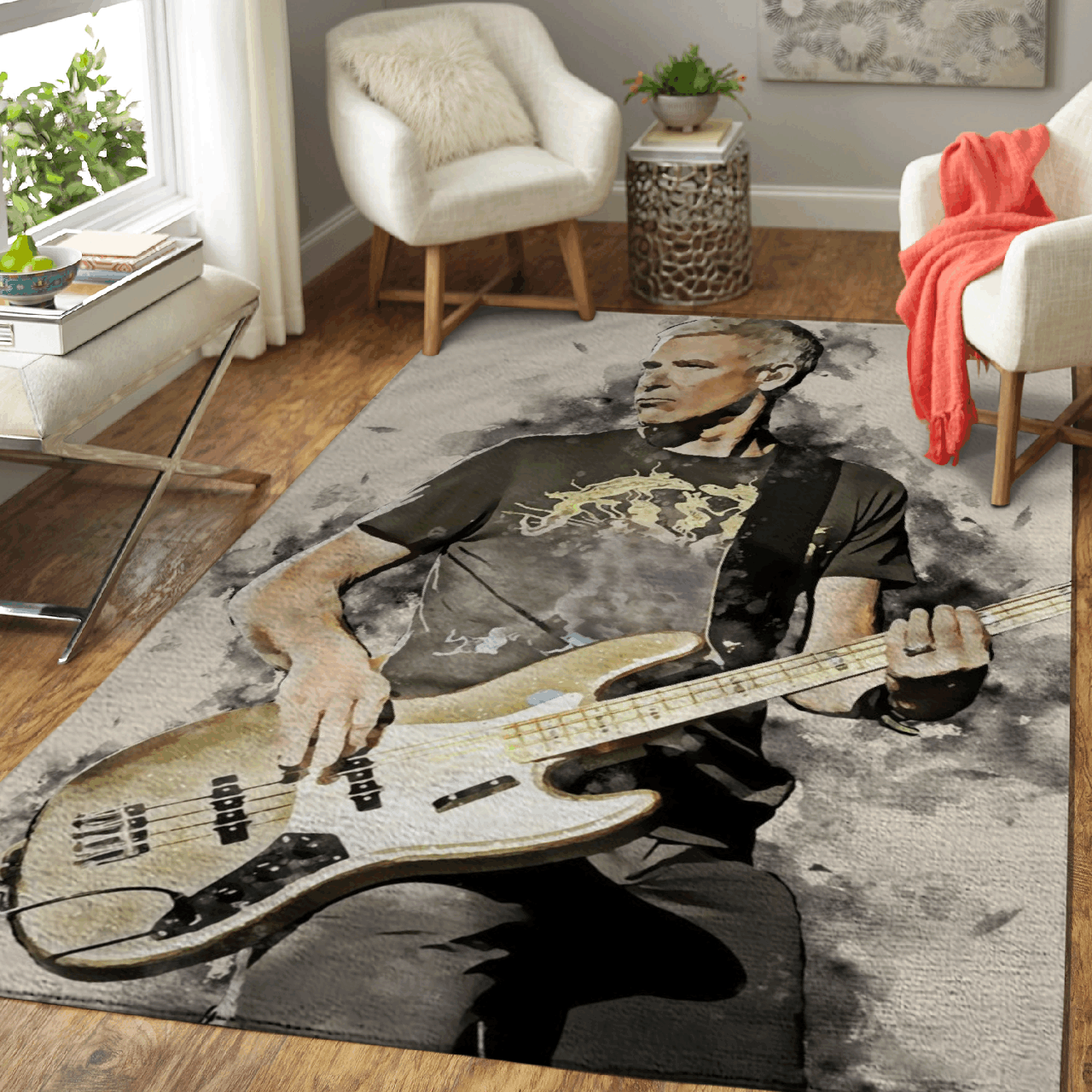 Adam Clayton U2 – Music World Art For Fans Area Rug Carpet