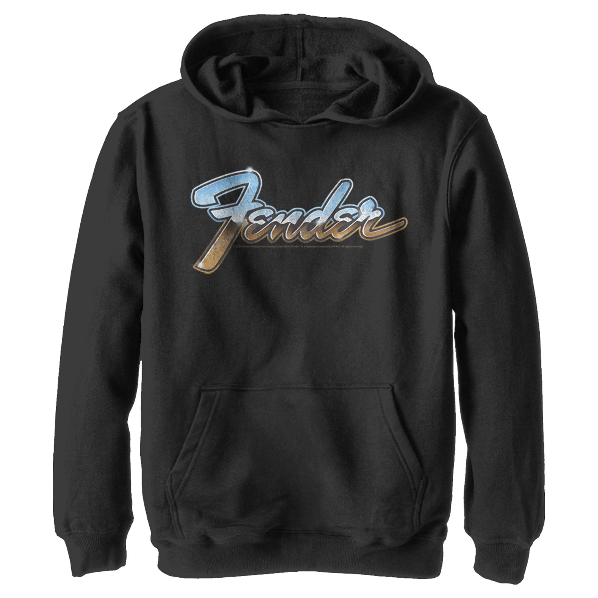 Boy’S Fender Chrome Logo Pull Over Hoodie