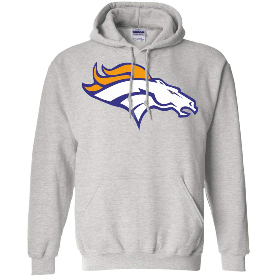 Denver Broncos Logo Football Pullover Hoodie Unisex 3D All Over Print