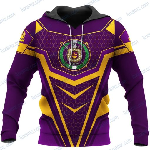 Omega Psi Phi Emblem Omega Psi Phi Hive Psi Dog Sport Style Pattern Hoodie 3D