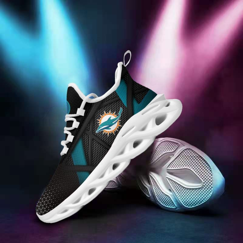 Miami Dolphins Yezy Running Sneakers Art 1607