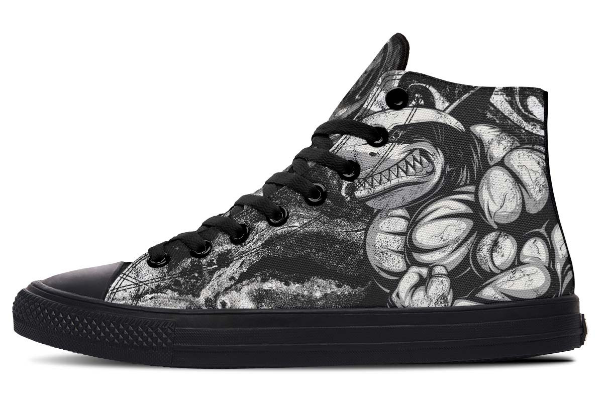 Strong Shark High Top Shoes