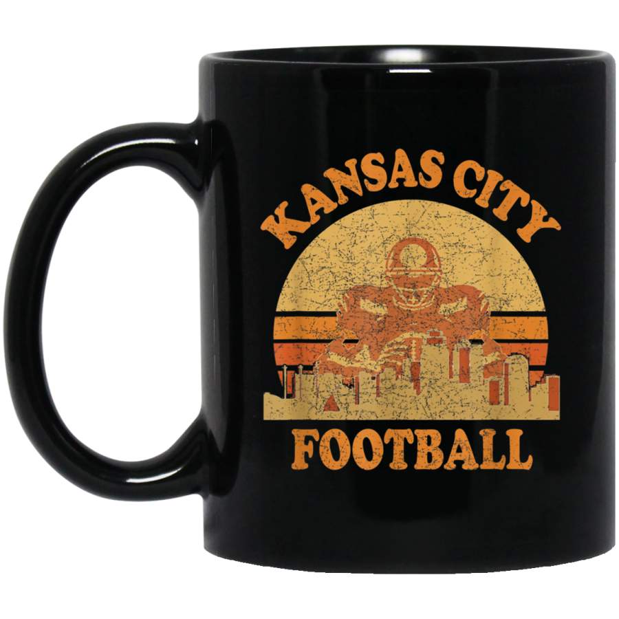 Kansas City Football Classic Retro Vintage Design Mug