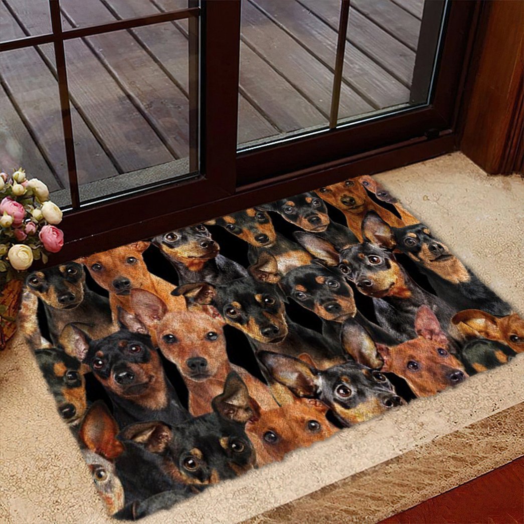 Tmarc Tee A Bunch Of Miniature Pinschers Doormat