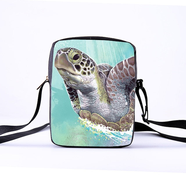 3D Sea Turtle Shoulder Bag