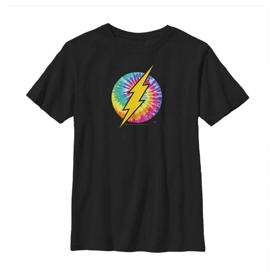 The Flash Boy’s Tie-Dye Logo  T Shirt