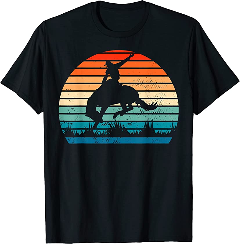 Vintage Retro Cowboy Rodeo Bucking Horse Riding Gift T-Shirt