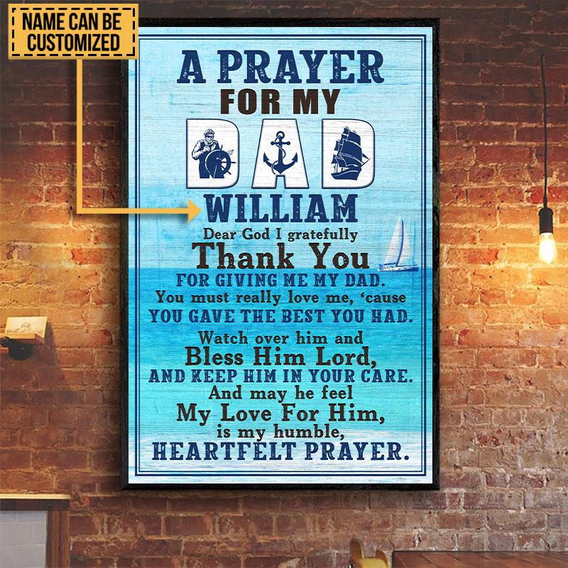 Personalized Sailor A Prayer Custom Poster - Poster Art Design