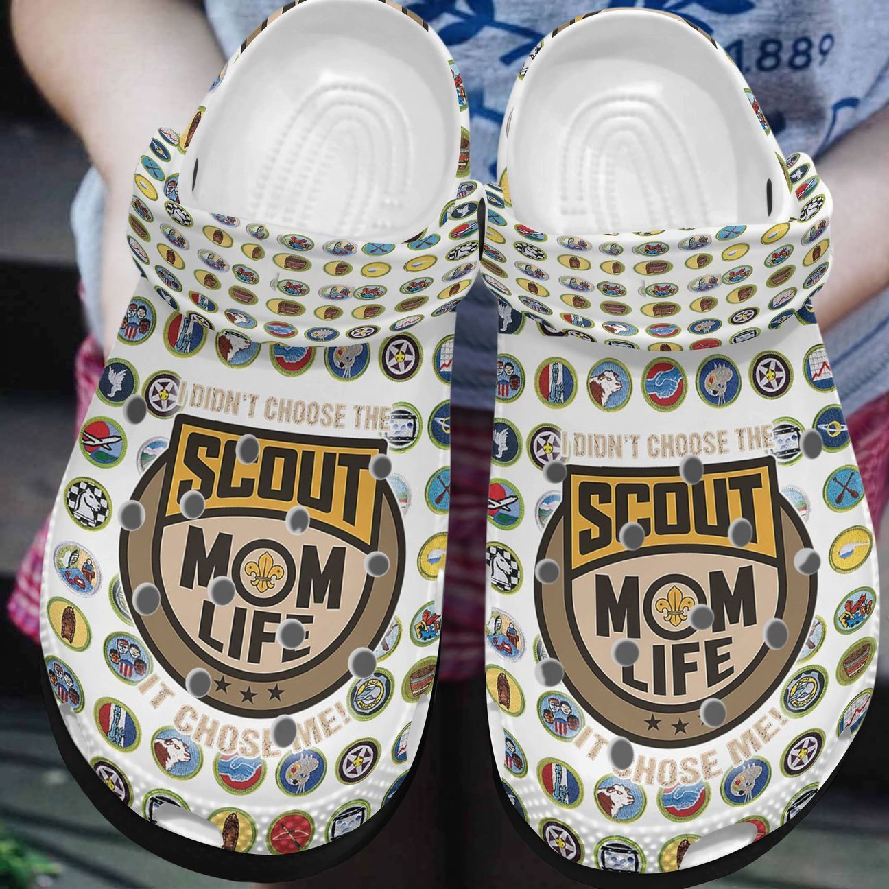 Scouting Personalized Clog, Custom Name, Text, Color, Number Fashion Style For Women, Men, Kid, Print 3D Scouting Mom Life