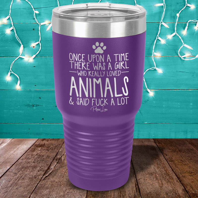 There Was A Girl Who Loved Animals Laser Etched Tumbler