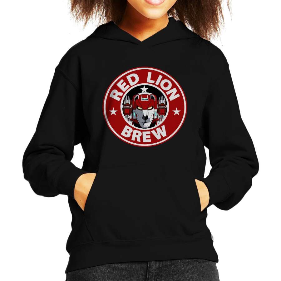 Voltron Red Lion Brew Coffee Kid’s Hooded Sweatshirt