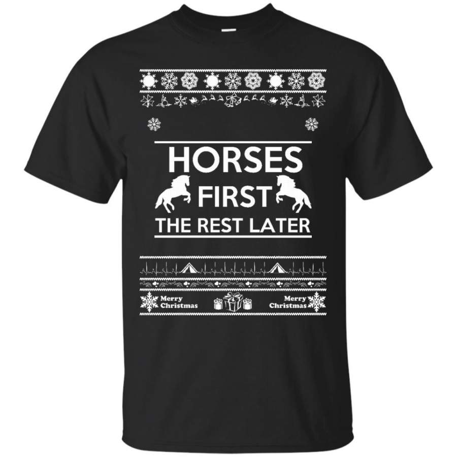 HORSES – Merry Christmas Horses T Shirt & Hoodie