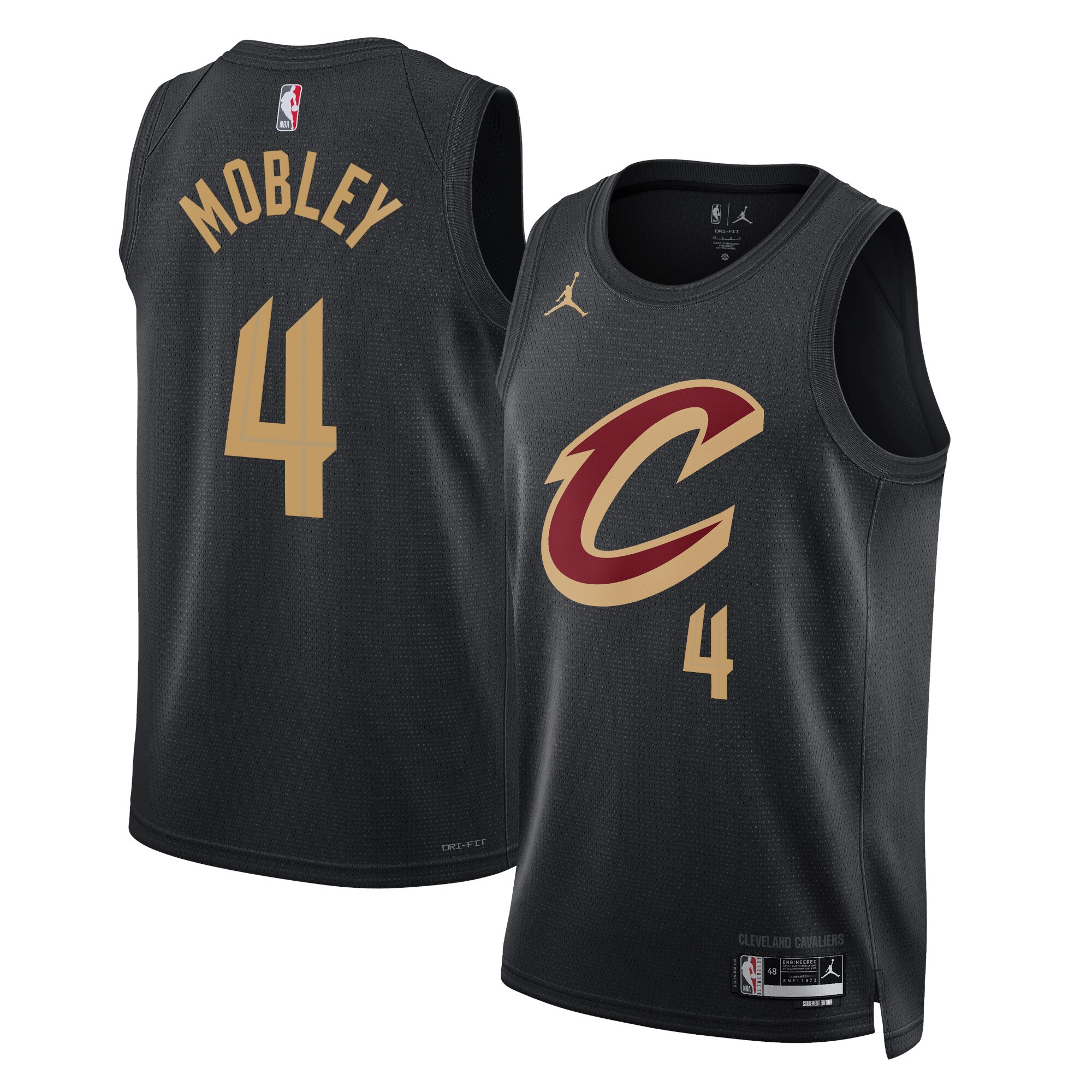 Cleveland Cavaliers Jordan Statement Edition Swingman Jersey – Black – Evan Mobley – Unisex