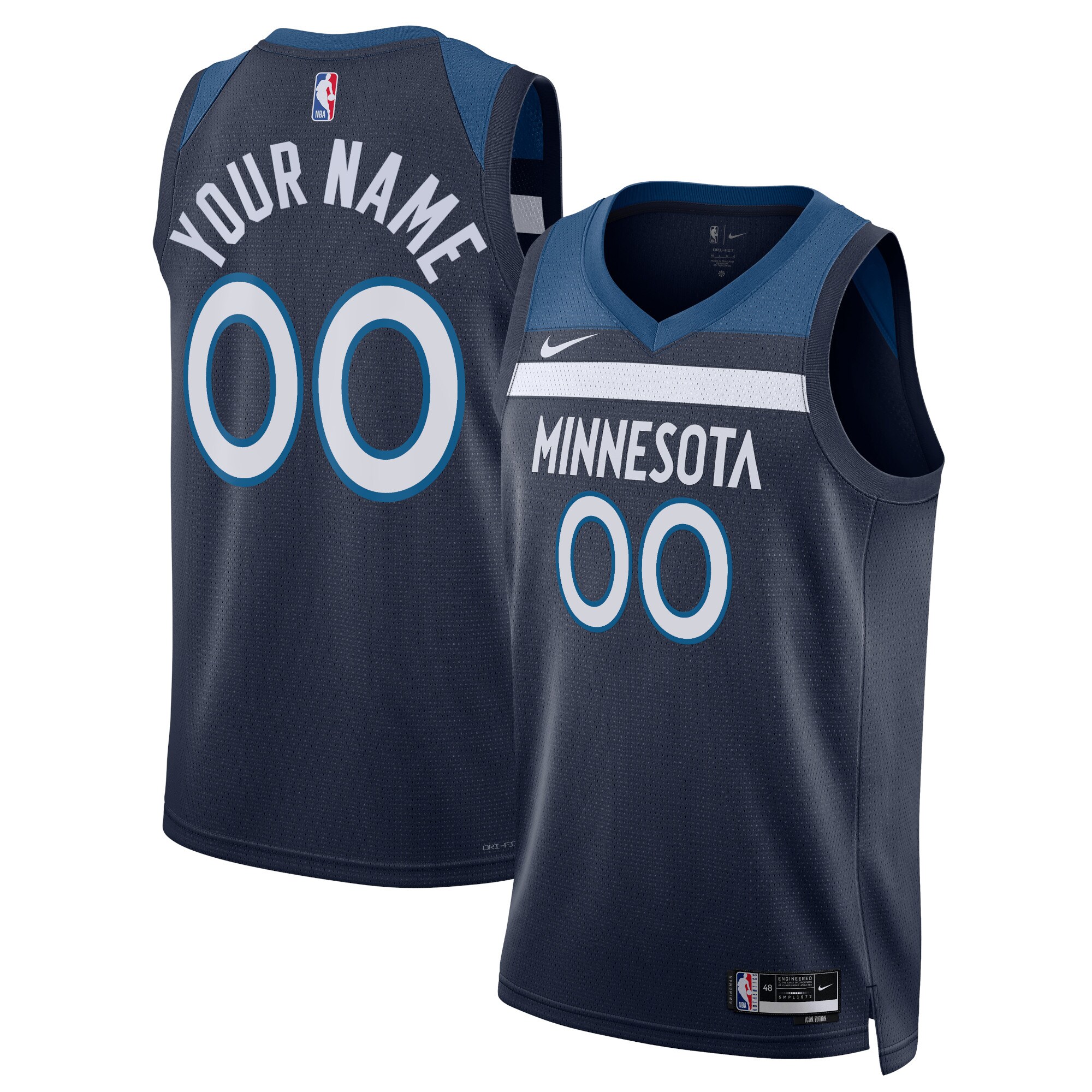 Minnesota Timberwolves Icon Swingman Jersey – Custom – Unisex