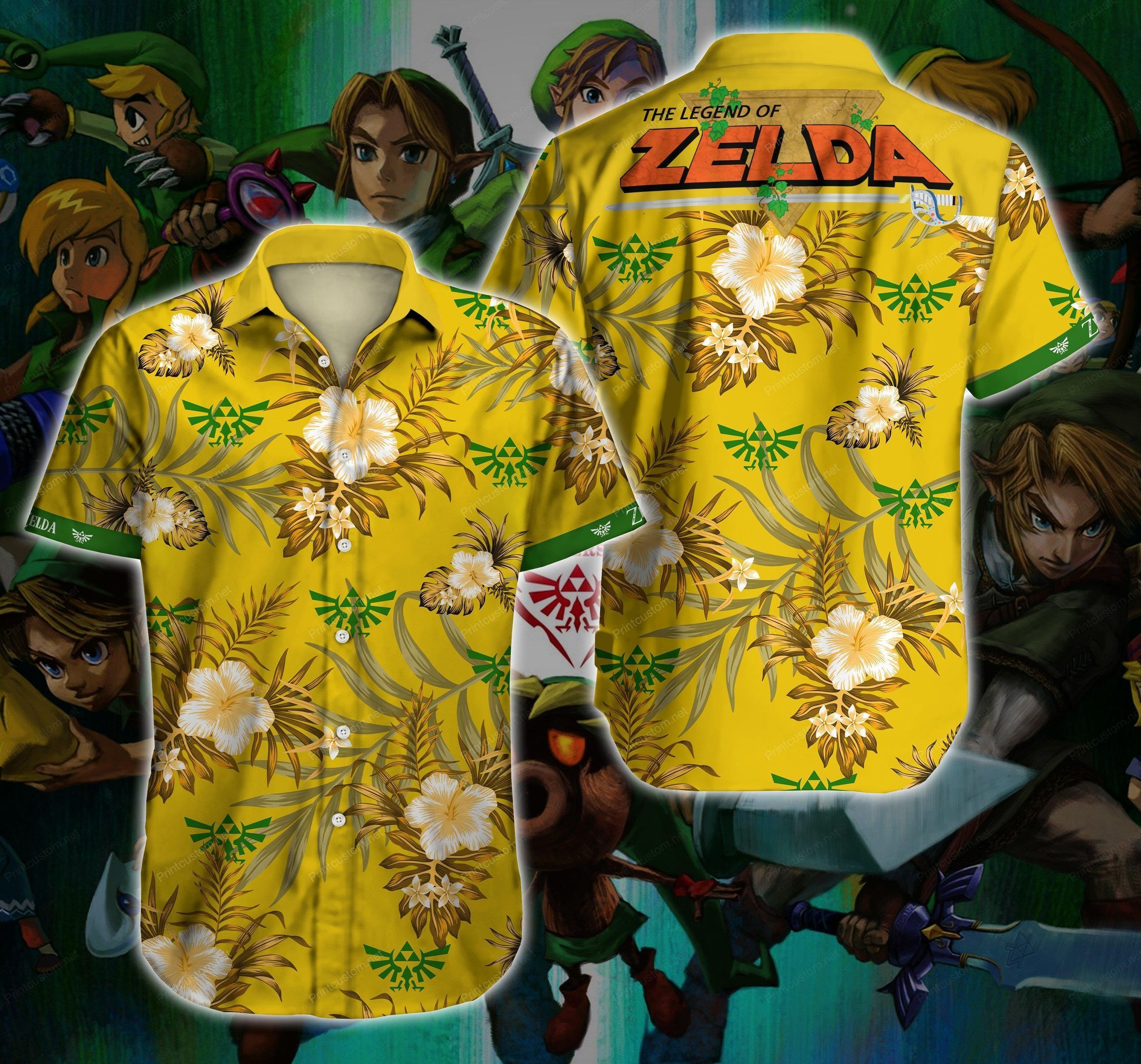 The Legend Of Zelda Hawaiian Shirt Ha75340