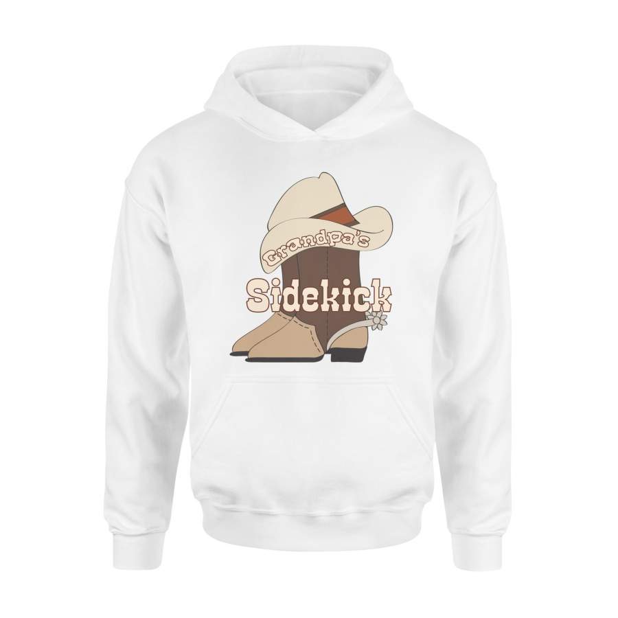 Kids Grandpa’s Sidekick Country Western Cowboy Hoodie